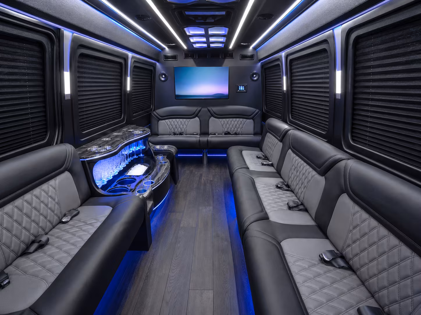 visalia 18 passenger party bus