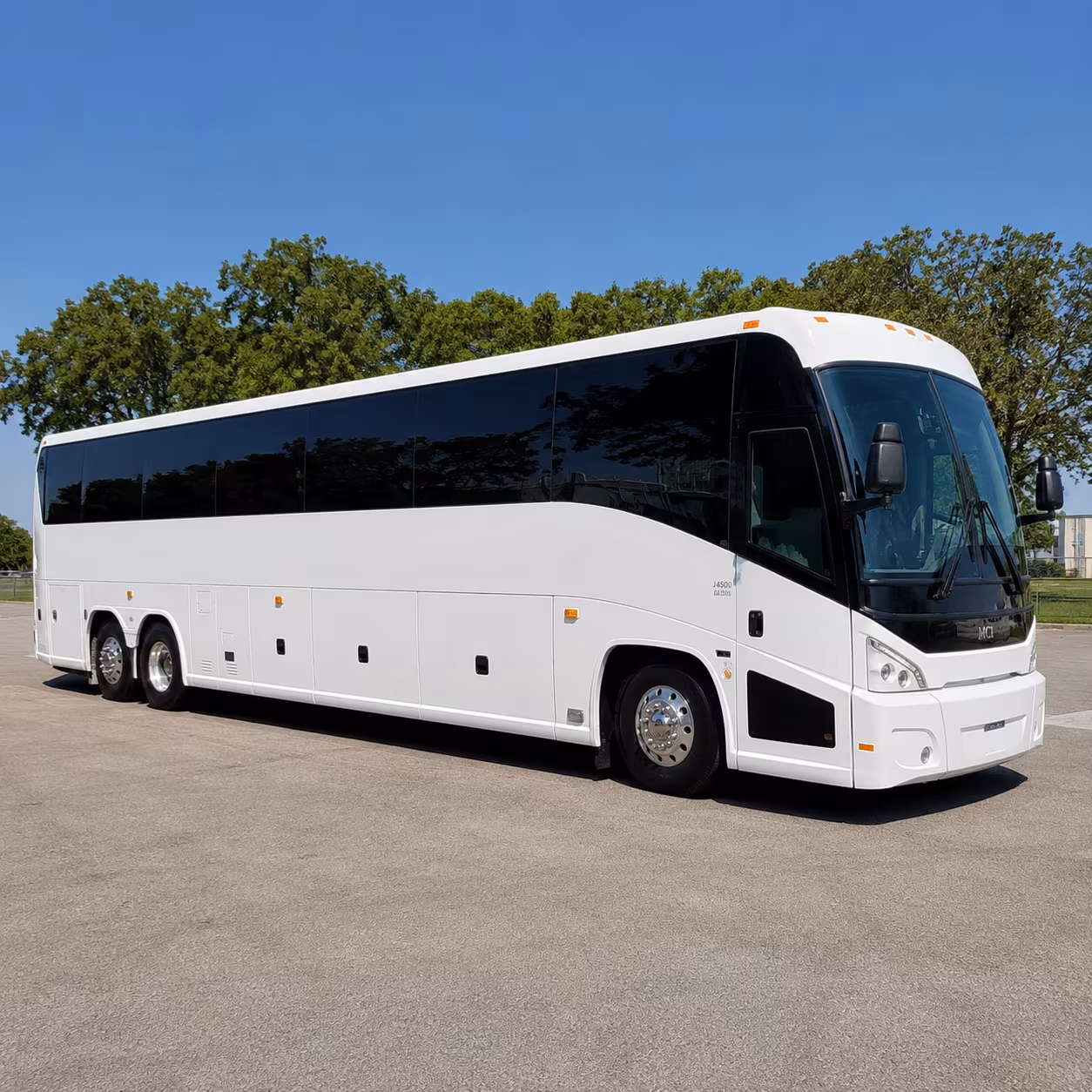 visalia charter bus services exterior