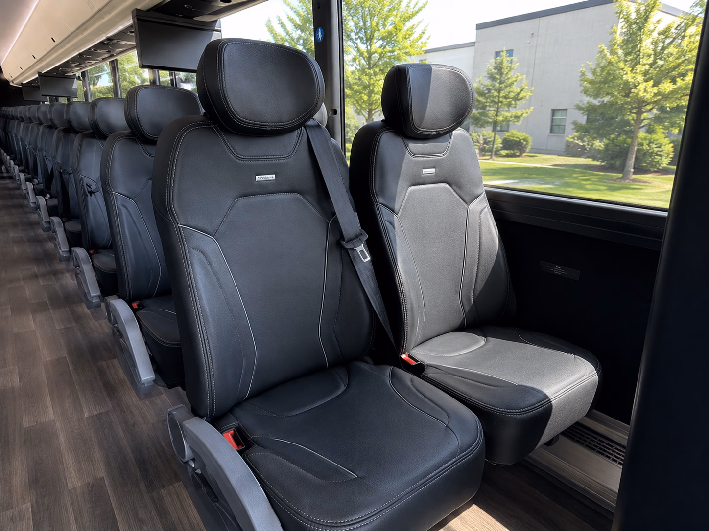 visalia charter bus services interior