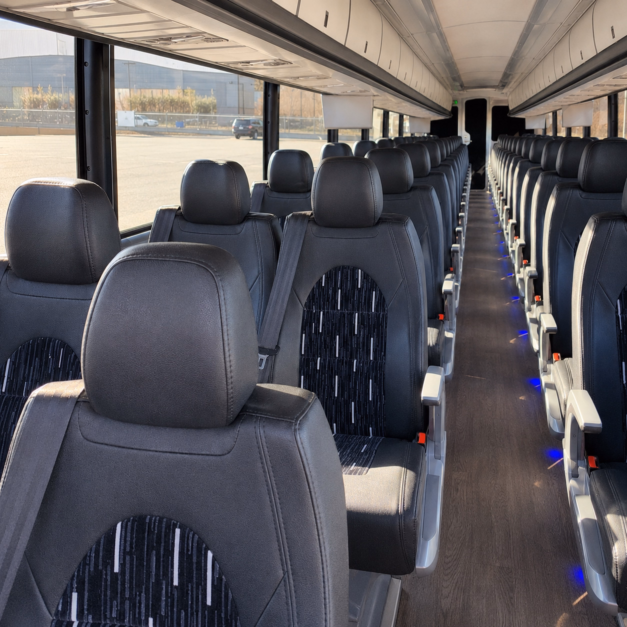 visalia corporate event transportation onboard seating
