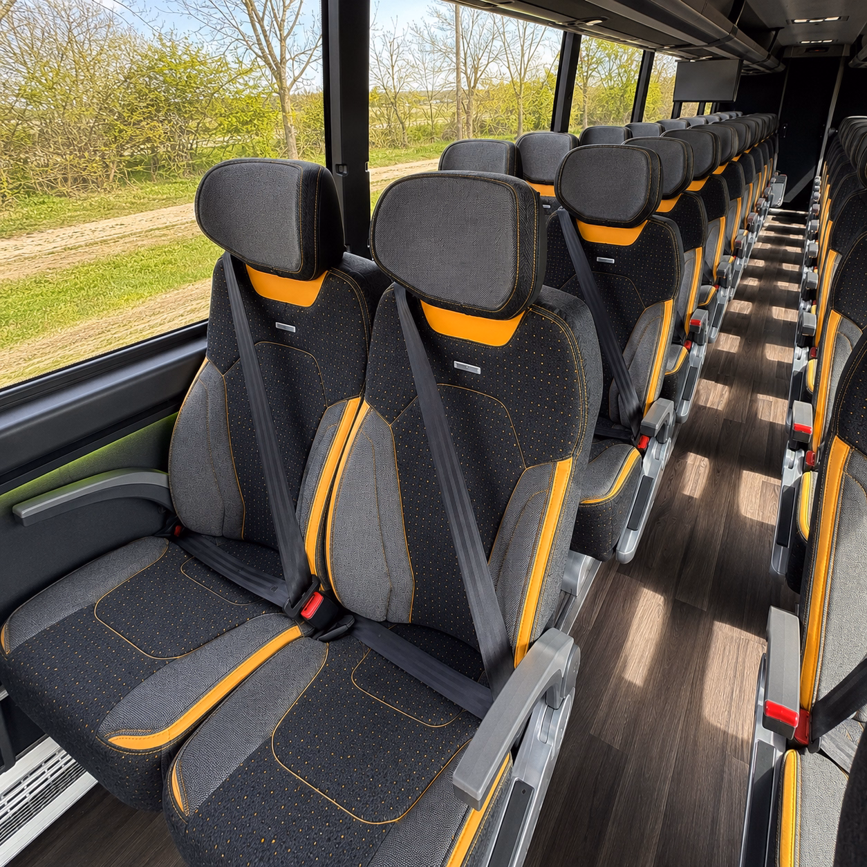 visalia long distance transportation onboard seating