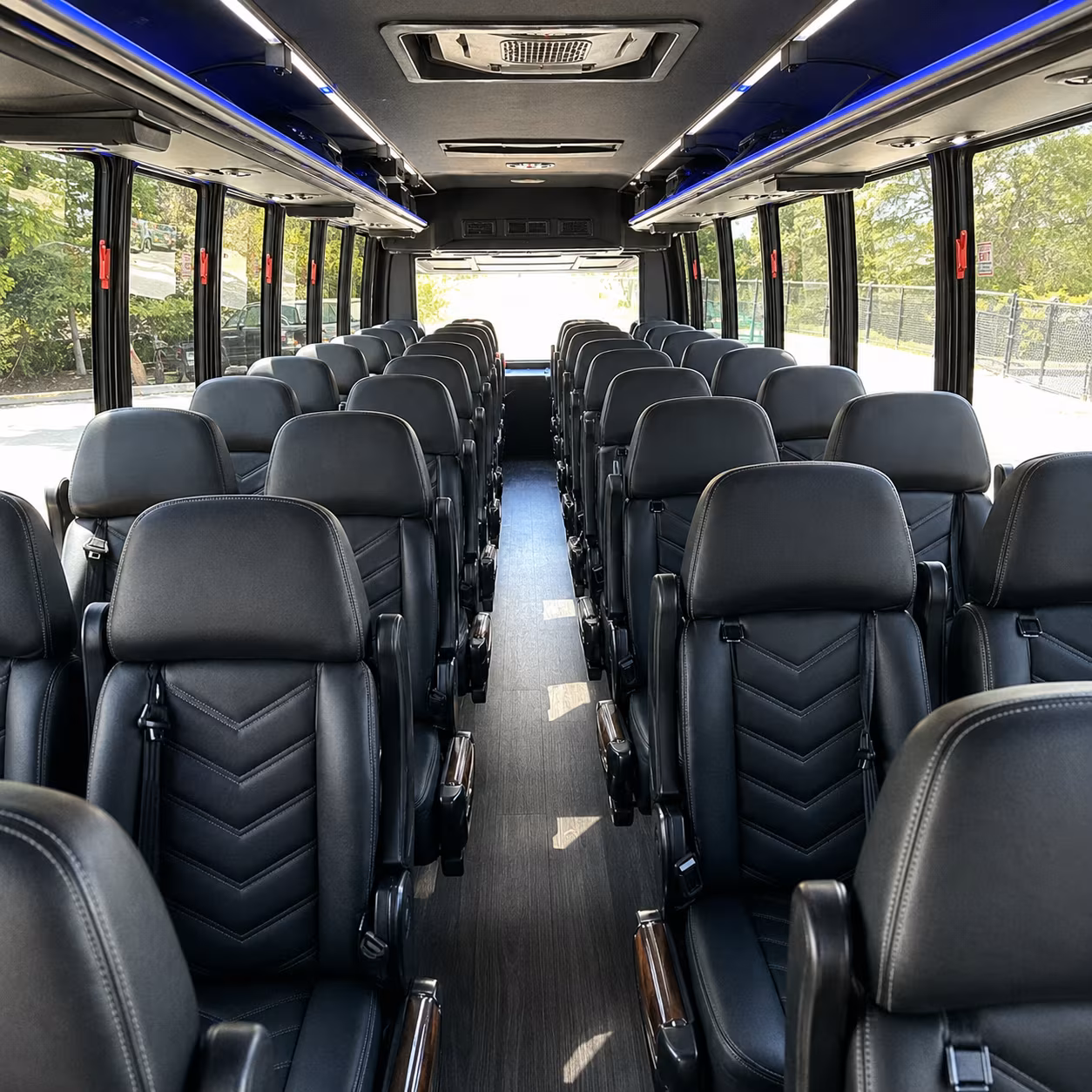 visalia religious group transportation onboard seating