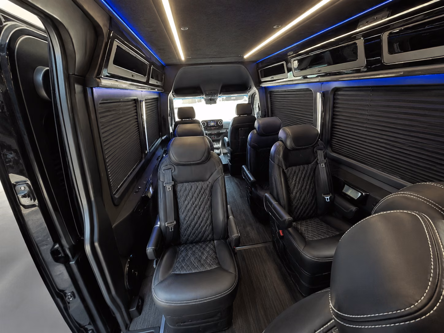 visalia wedding transportation onboard seating