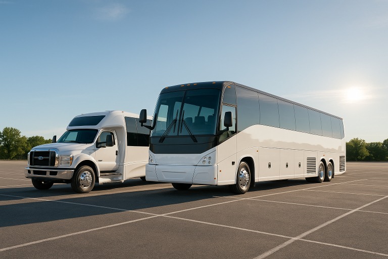 Charter Bus in Visalia